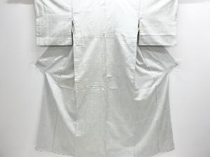 アンティーク　亀甲模様織り出し十日町紬着物